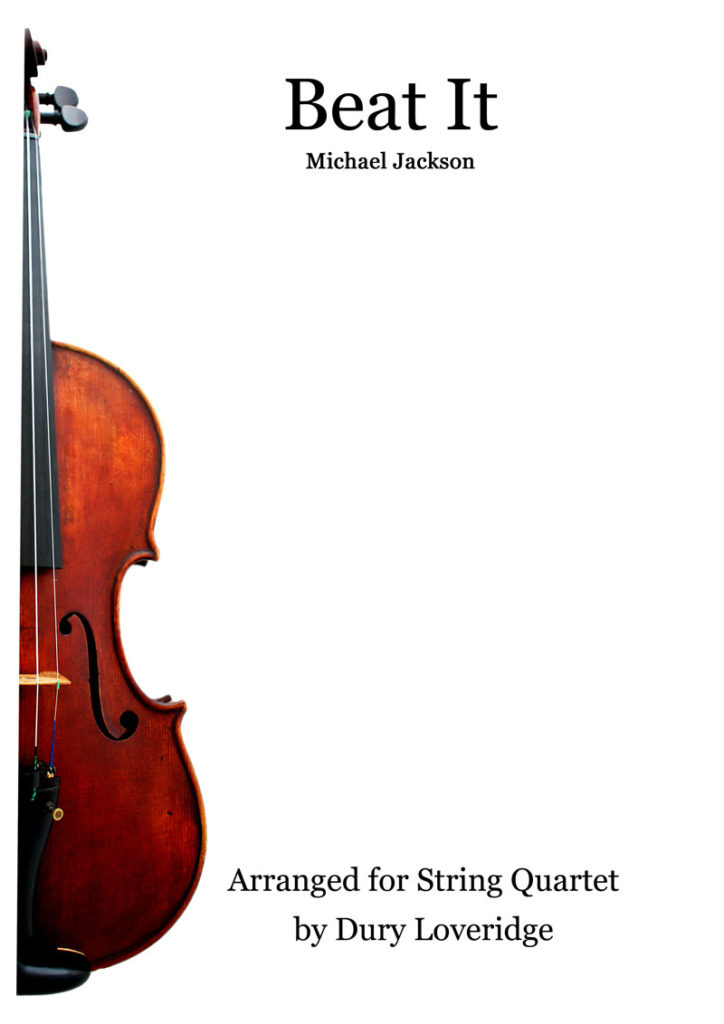 Beat It Michael Jackson String Quartet Sheet Music String Quartet